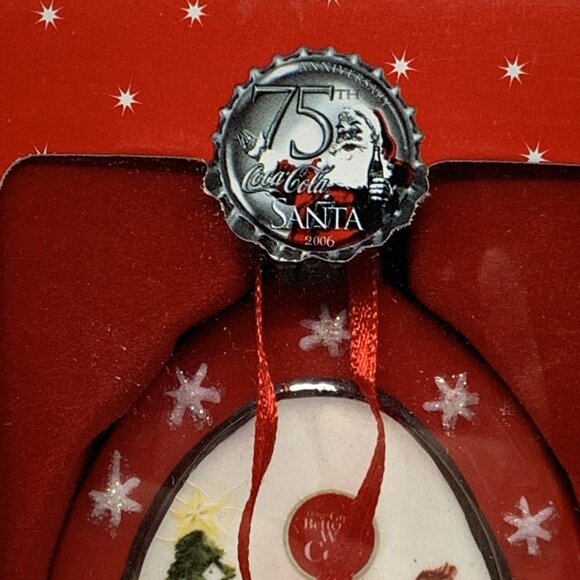 2006 Coca-Cola Dept 56 Christmas Holiday Ornament 75th Anniversary NIB Vintage - Picture 10 of 15